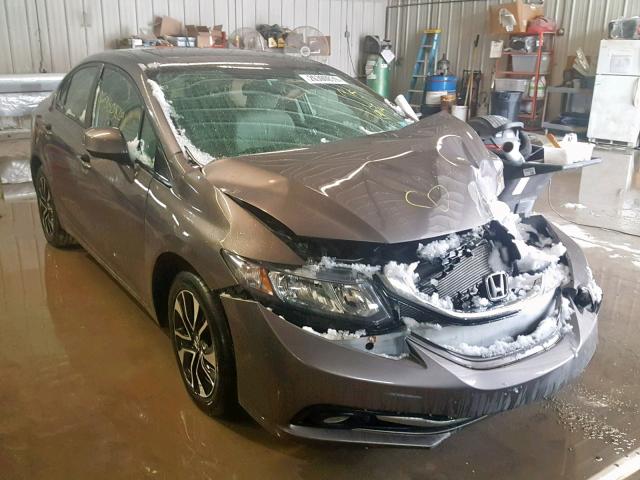 19XFB2F96DE269218 - 2013 HONDA CIVIC EXL GRAY photo 1