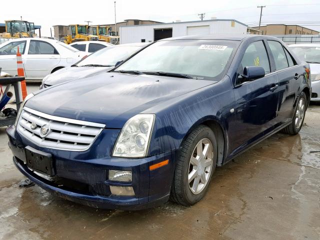 1G6DC67A050166992 - 2005 CADILLAC STS BLUE photo 2