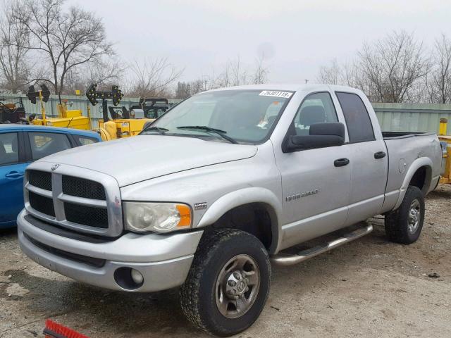 3D7KU28D84G159937 - 2004 DODGE RAM 2500 S SILVER photo 2