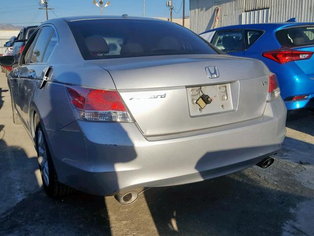 1HGCP36858A035714 - 2008 HONDA ACCORD EXL SILVER photo 3