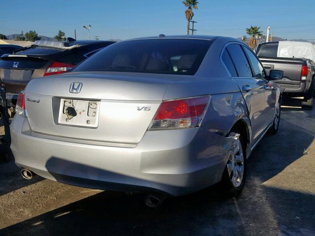 1HGCP36858A035714 - 2008 HONDA ACCORD EXL SILVER photo 4