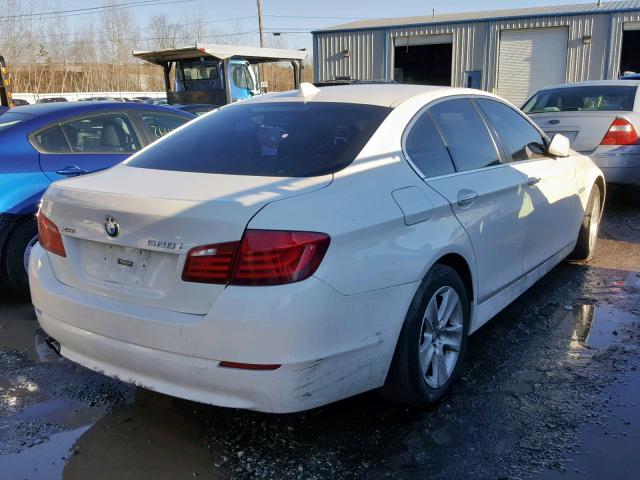 WBAXH5C56DDW16776 - 2013 BMW 528 XI WHITE photo 4