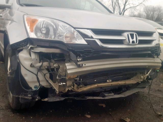 5J6RE4H78BL116446 - 2011 HONDA CR-V EXL SILVER photo 9