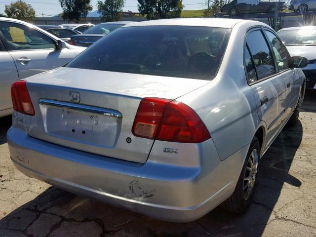 2HGES16122H583760 - 2002 HONDA CIVIC DX SILVER photo 4