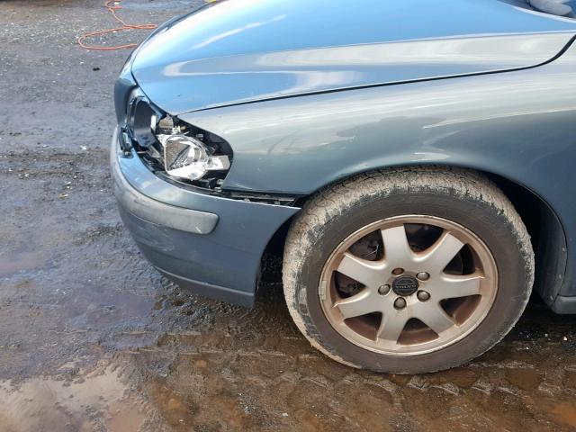 YV1RH59H942412654 - 2004 VOLVO S60 2.5T BLUE photo 9