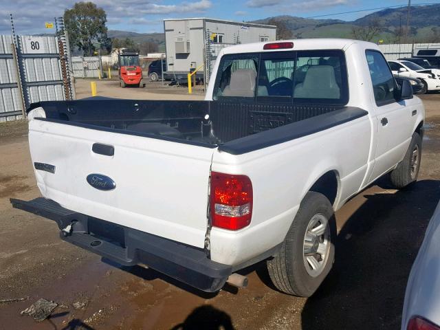 1FTYR10D57PA53683 - 2007 FORD RANGER WHITE photo 4