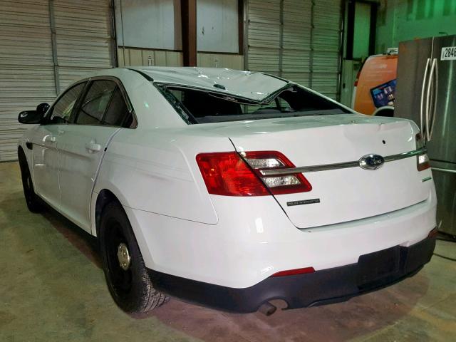 1FAHP2L80HG113404 - 2017 FORD TAURUS POL WHITE photo 3