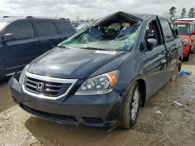 5FNRL38279B058918 - 2009 HONDA ODYSSEY LX BLUE photo 2