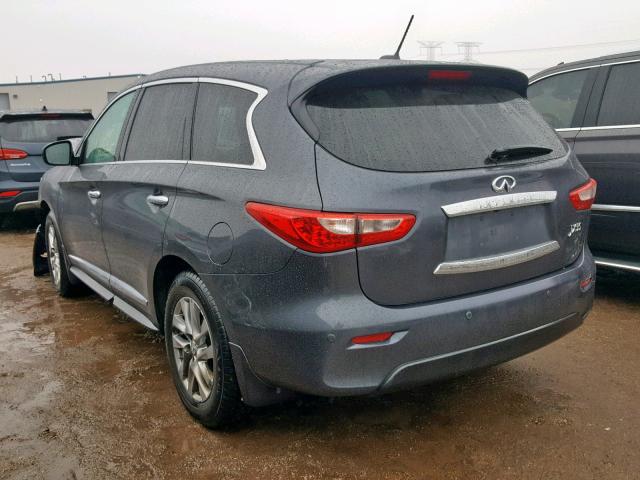 5N1AL0MM6DC306595 - 2013 INFINITI JX35 GRAY photo 3