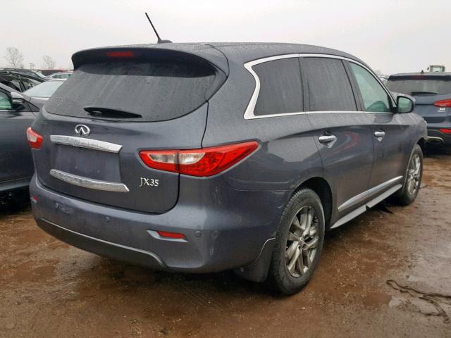 5N1AL0MM6DC306595 - 2013 INFINITI JX35 GRAY photo 4