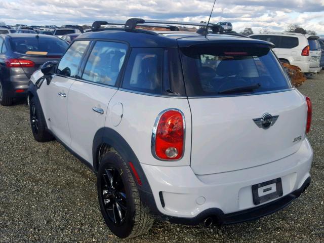 WMWZC5C54CWL58882 - 2012 MINI COOPER S C WHITE photo 3