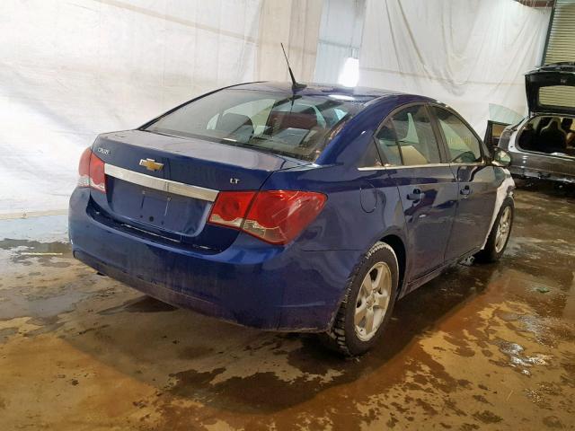 1G1PF5SC1C7318456 - 2012 CHEVROLET CRUZE LT BLUE photo 4