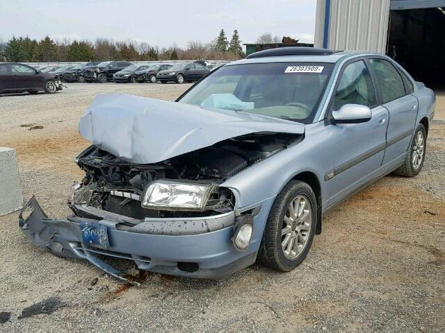 YV1TS94D7Y1069874 - 2000 VOLVO S80 BLUE photo 2