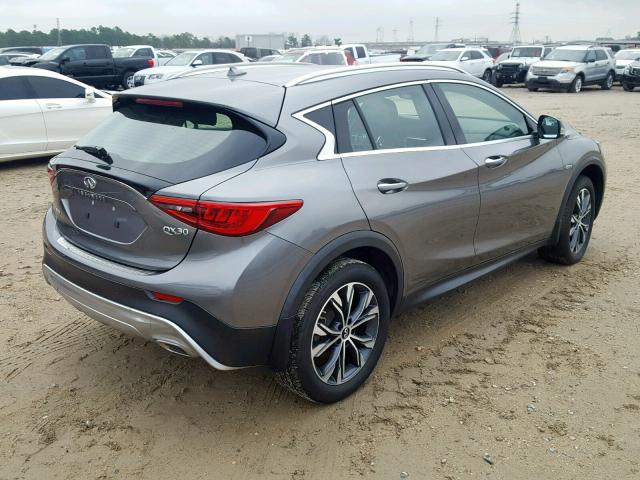 SJKCH5CR7HA023467 - 2017 INFINITI QX30 BASE GRAY photo 4