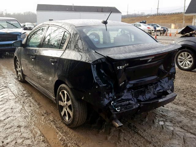 3N1AB6AP7BL710048 - 2011 NISSAN SENTRA 2.0 BLACK photo 3