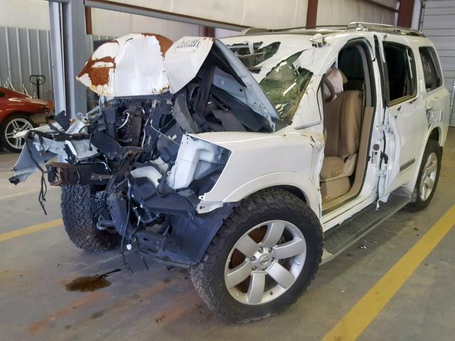 5N1BA0NC0EN606333 - 2014 NISSAN ARMADA SV WHITE photo 2