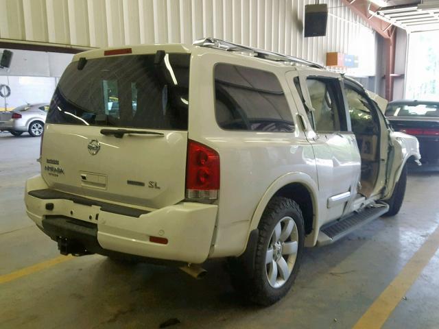 5N1BA0NC0EN606333 - 2014 NISSAN ARMADA SV WHITE photo 4