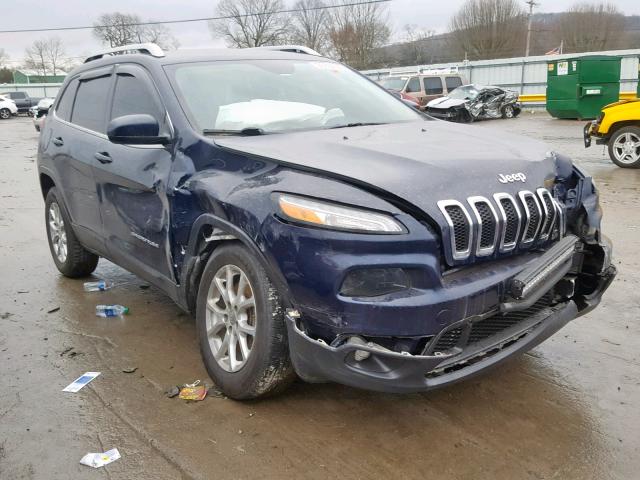 1C4PJMCB3FW523874 - 2015 JEEP CHEROKEE L BLUE photo 1