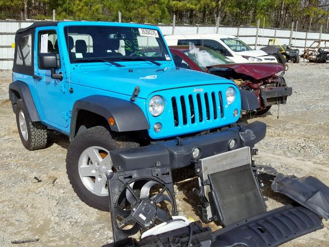 1C4AJWAG7HL710653 - 2017 JEEP WRANGLER S BLUE photo 1