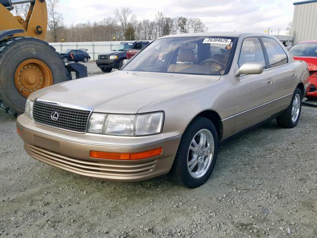 JT8UF11E4M0091987 - 1991 LEXUS LS 400 GOLD photo 2