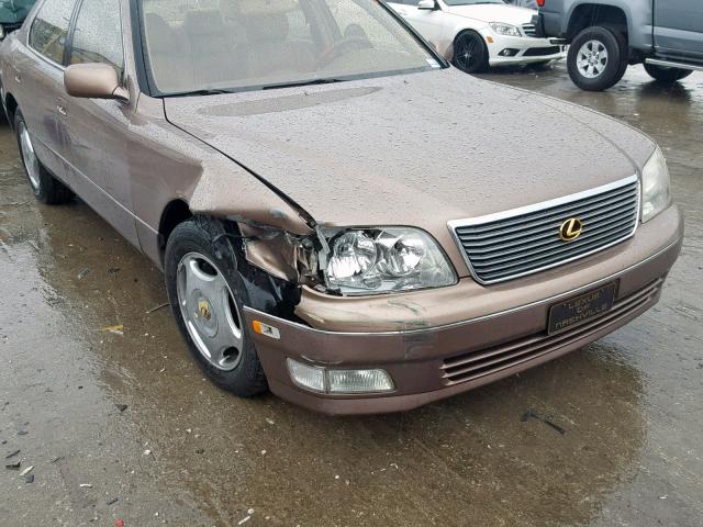 JT8BH28F9W0132493 - 1998 LEXUS LS 400 GOLD photo 9