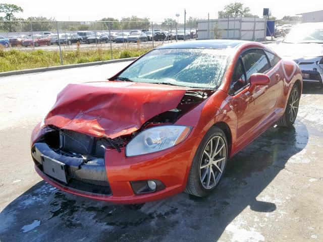 4A31K5DFXBE001539 - 2011 MITSUBISHI ECLIPSE GS RED photo 2