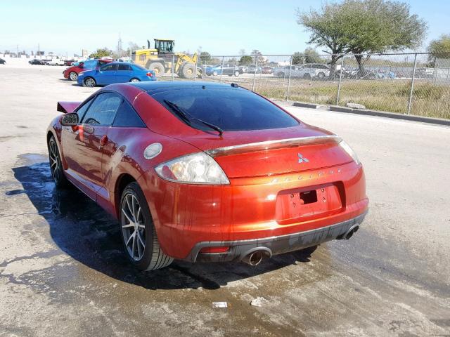 4A31K5DFXBE001539 - 2011 MITSUBISHI ECLIPSE GS RED photo 3