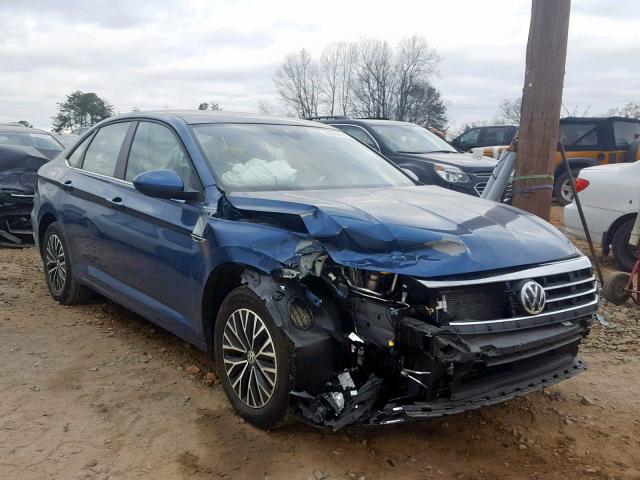 3VWE57BUXKM037313 - 2019 VOLKSWAGEN JETTA SEL BLUE photo 1