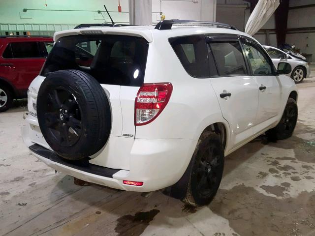 2T3BK4DV3AW019557 - 2010 TOYOTA RAV4 WHITE photo 4