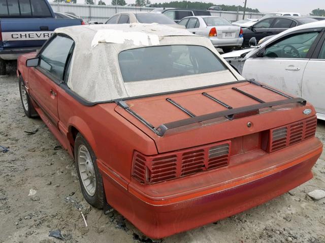 1FABP45E0JF104833 - 1988 FORD MUSTANG GT RED photo 3