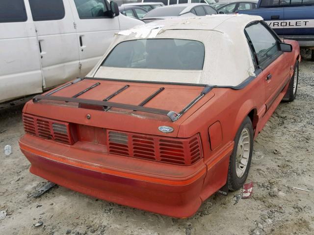 1FABP45E0JF104833 - 1988 FORD MUSTANG GT RED photo 4