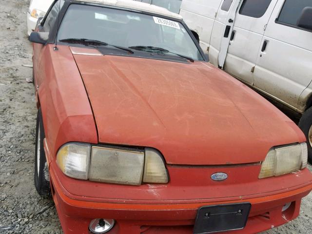 1FABP45E0JF104833 - 1988 FORD MUSTANG GT RED photo 9