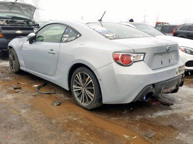 JF1ZNAA15D2733750 - 2013 TOYOTA SCION FR-S SILVER photo 3