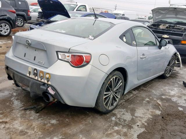 JF1ZNAA15D2733750 - 2013 TOYOTA SCION FR-S SILVER photo 4