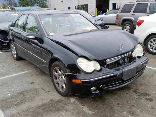 WDBRF64JX5F588892 - 2005 MERCEDES-BENZ C 320 BLACK photo 1