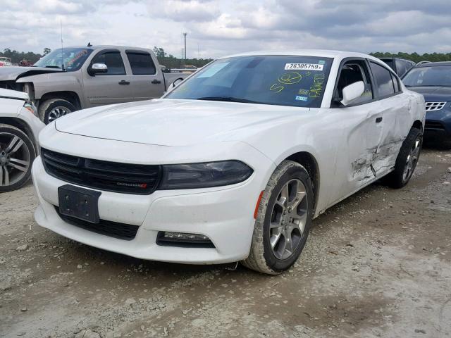 2C3CDXJGXGH188882 - 2016 DODGE CHARGER SX WHITE photo 2