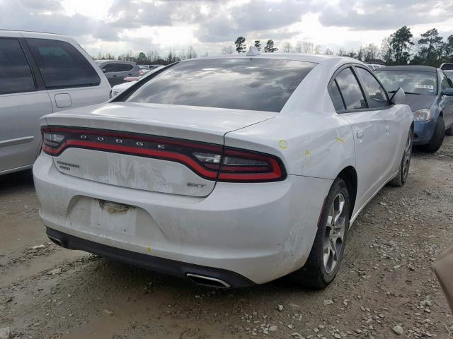 2C3CDXJGXGH188882 - 2016 DODGE CHARGER SX WHITE photo 4