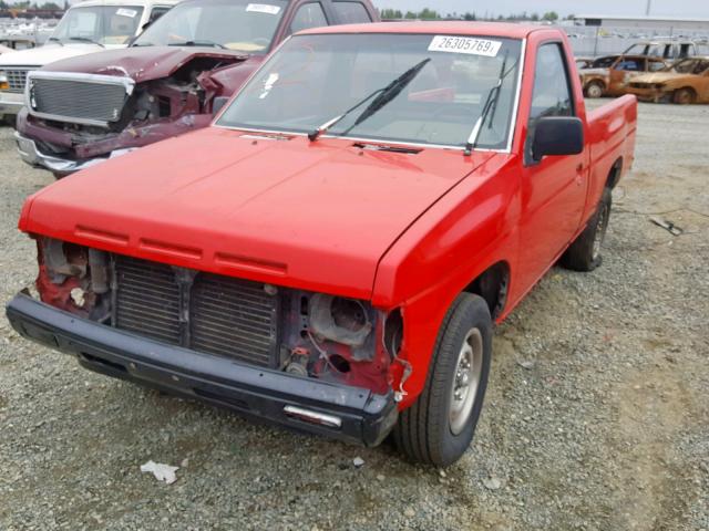 1N6SD11S4LC417236 - 1990 NISSAN D21 SHORT RED photo 2