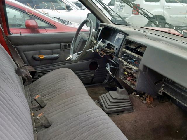 1N6SD11S4LC417236 - 1990 NISSAN D21 SHORT RED photo 5