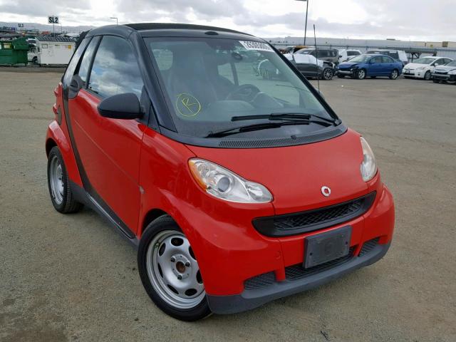 WMEEK31X59K248244 - 2009 SMART FORTWO PAS RED photo 1