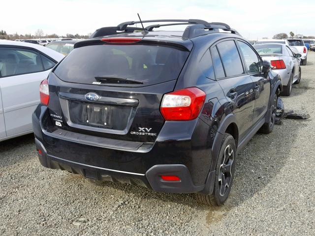 JF2GPACC3D2877082 - 2013 SUBARU XV CROSSTR BLACK photo 4