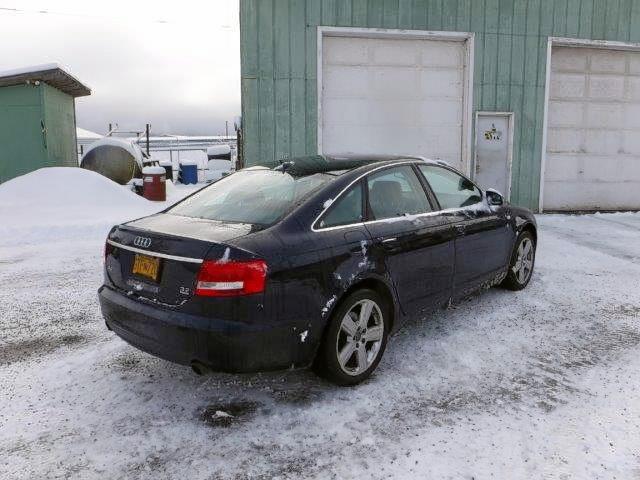 WAUDH74F88N094044 - 2008 AUDI A6 3.2 QUA BLUE photo 4