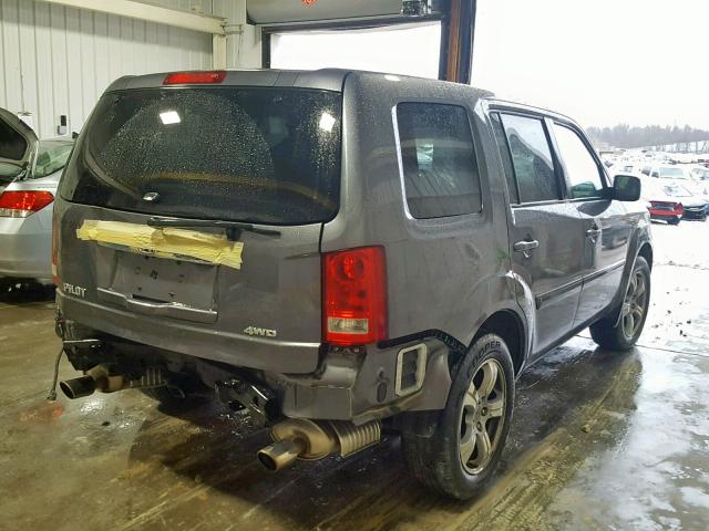 5FNYF4H73FB008842 - 2015 HONDA PILOT EXLN GRAY photo 4