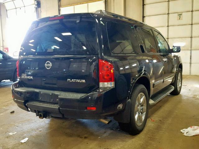 5N1AA0NE8BN618965 - 2011 NISSAN ARMADA PLA BLACK photo 4