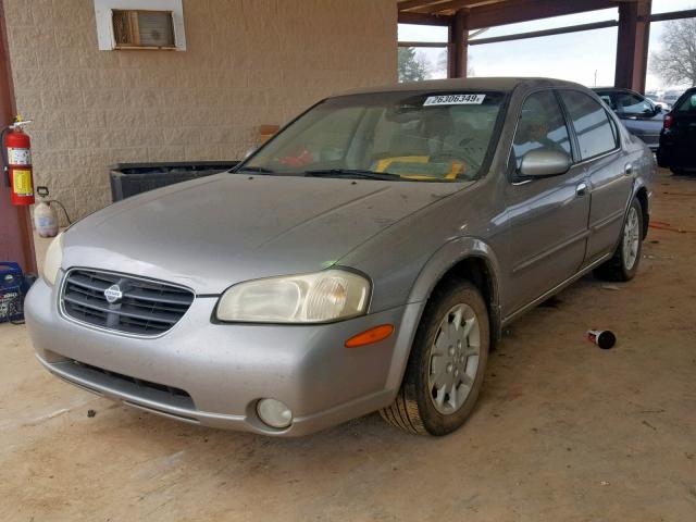 JN1CA31D61T628242 - 2001 NISSAN MAXIMA GXE GRAY photo 2