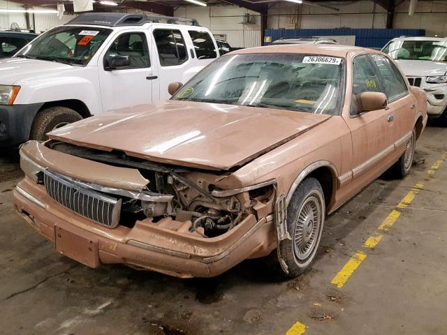 2MELM74W7RX626358 - 1994 MERCURY GRAND MARQ PINK photo 2