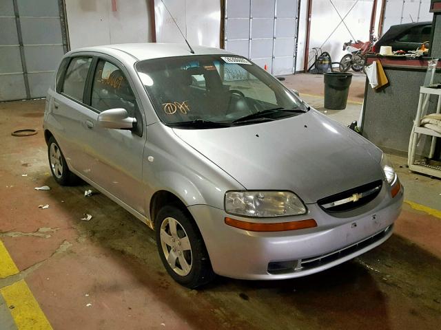 KL1TD66677B789706 - 2007 CHEVROLET AVEO BASE Күміс фото 1