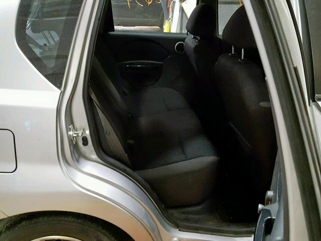 KL1TD66677B789706 - 2007 CHEVROLET AVEO BASE Күміс фото 6