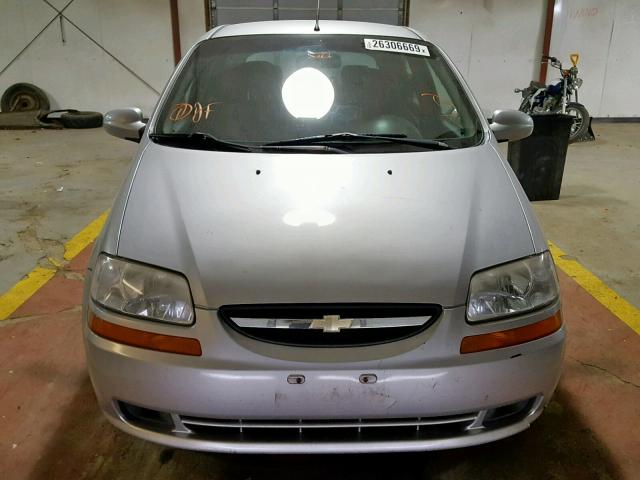 KL1TD66677B789706 - 2007 CHEVROLET AVEO BASE Күміс фото 9