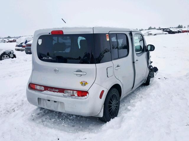 JN8AZ28R39T130640 - 2009 NISSAN CUBE BASE SILVER photo 4